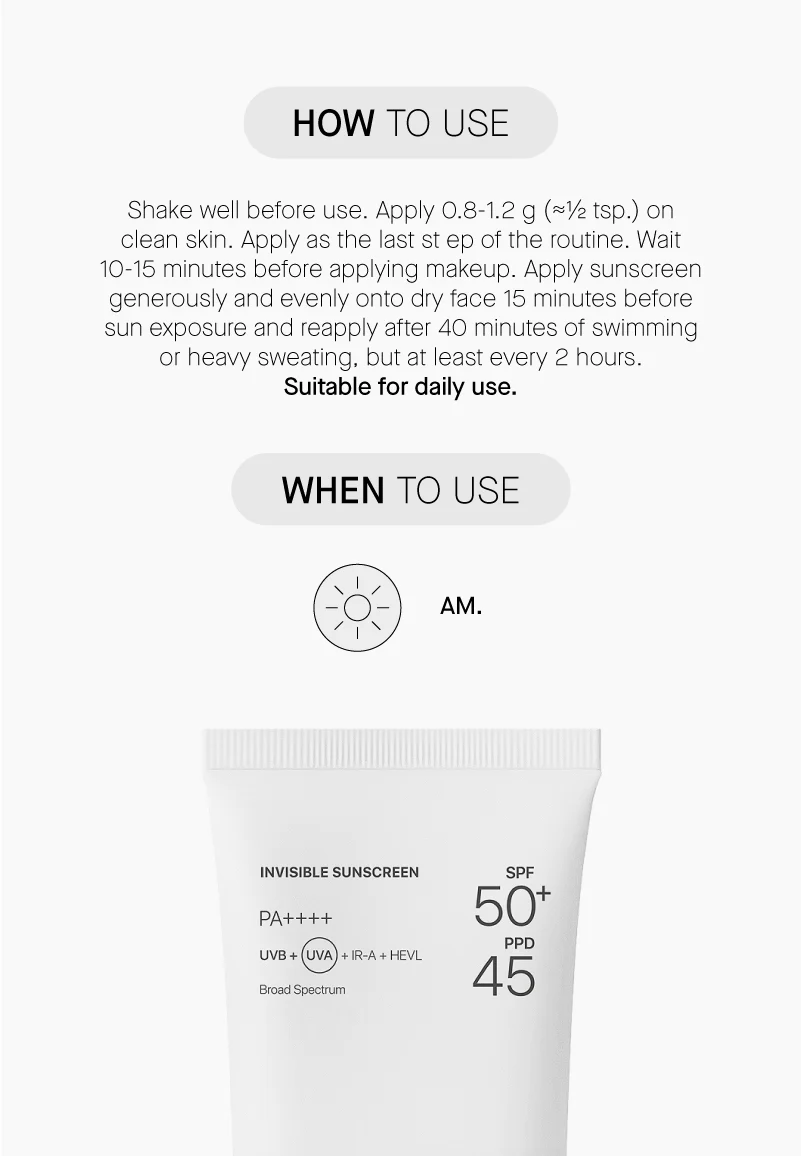 Invisible Sunscreen SPF50+ - Image 8