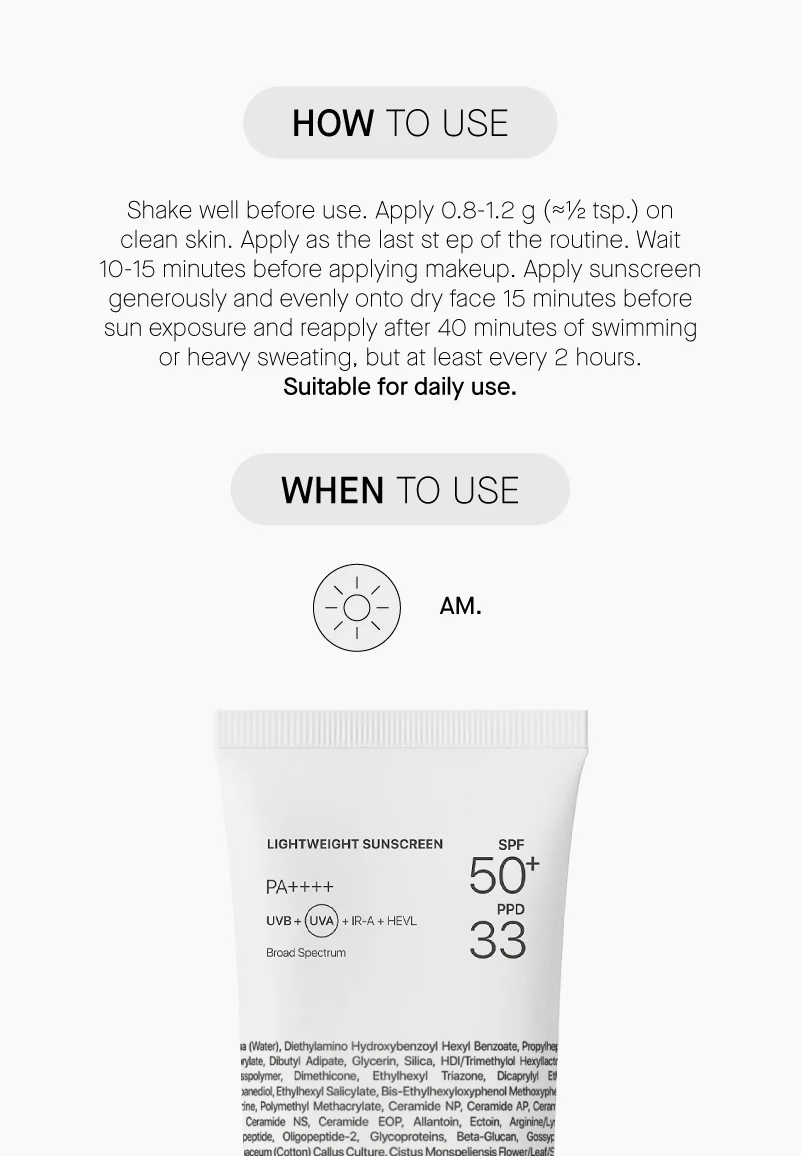 Lightweight Sunscreen SPF50+ - Image 7